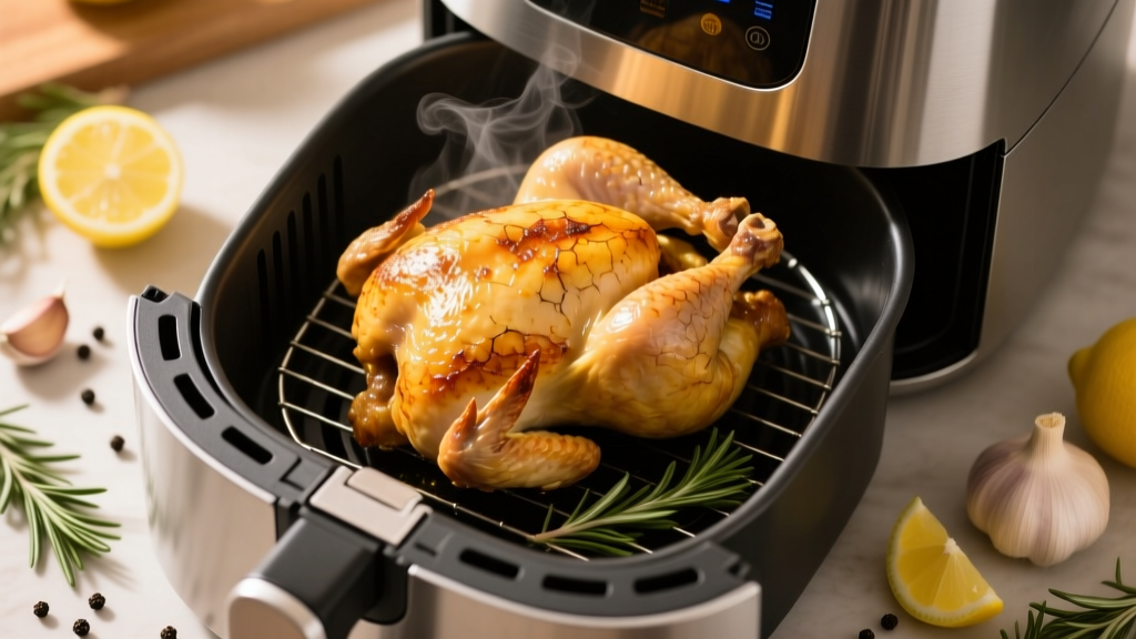 How to Air Fry a Small Whole Chicken (Crispy & Juicy!)