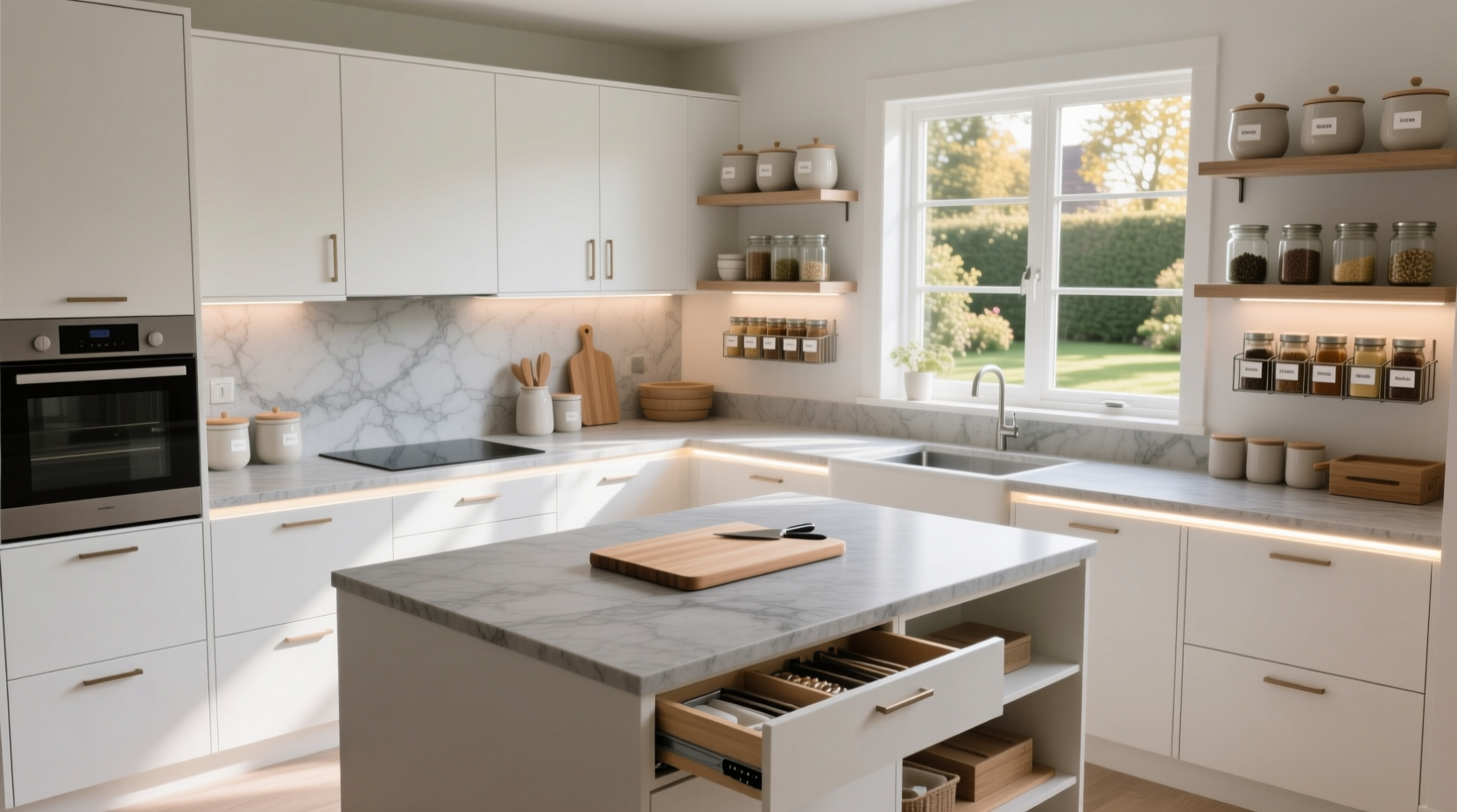 kitchen storage and organization