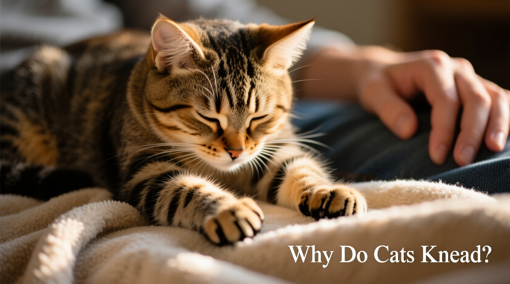 why do cats knead like kittens and what it means when they do it on you