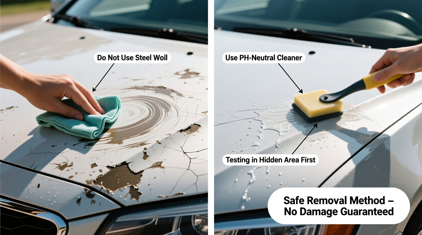 how to remove road paint from car