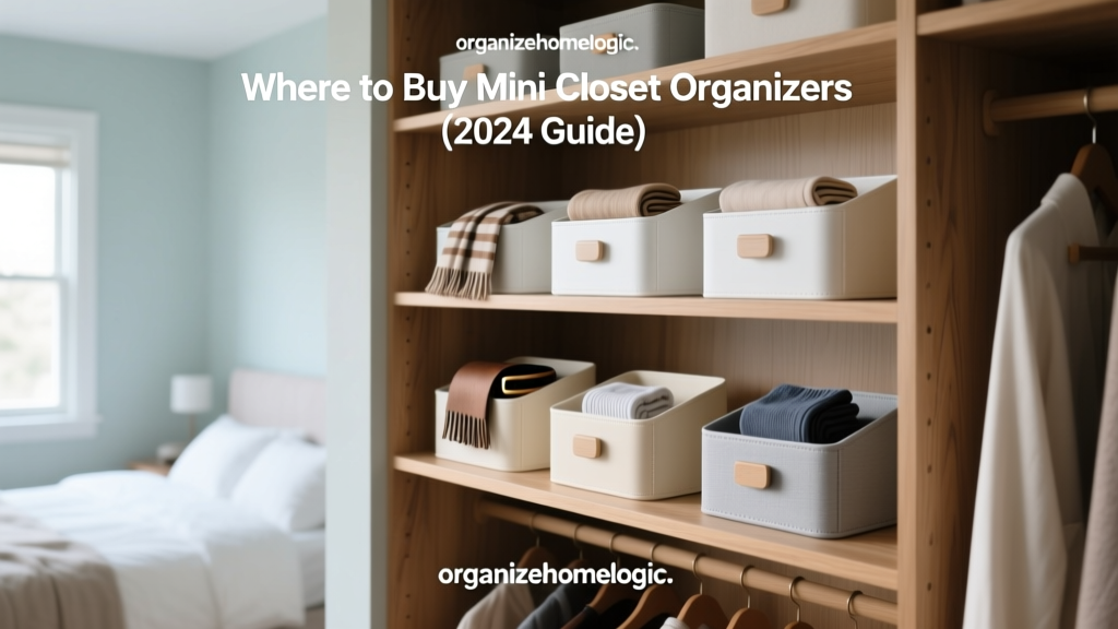 Where to Buy Mini Closet Organizers (2024 Guide)