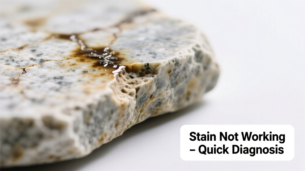 Natural Stone Stain Not Working at All: Quick Diagnosis