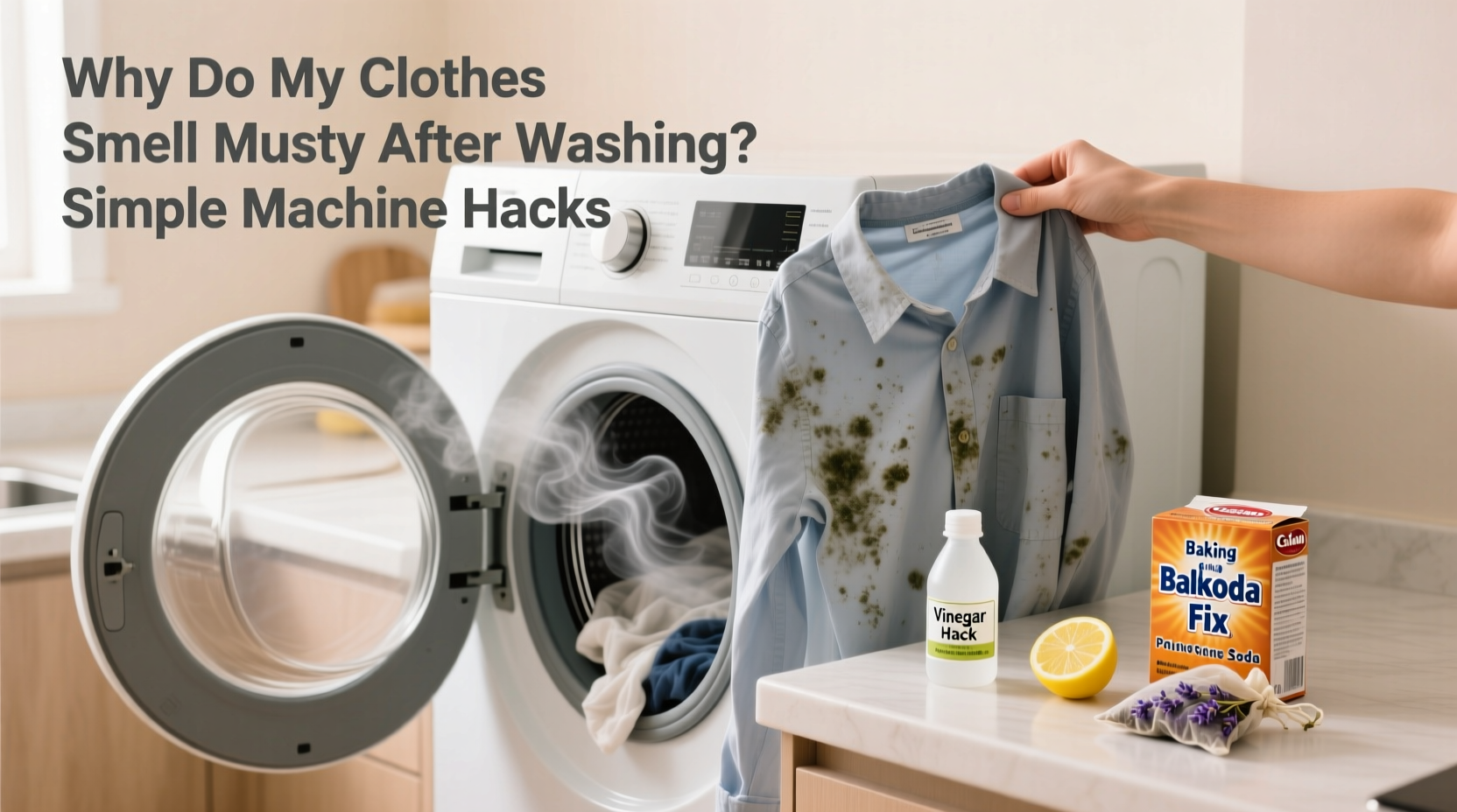 why do my clothes smell musty after washing simple machine hacks