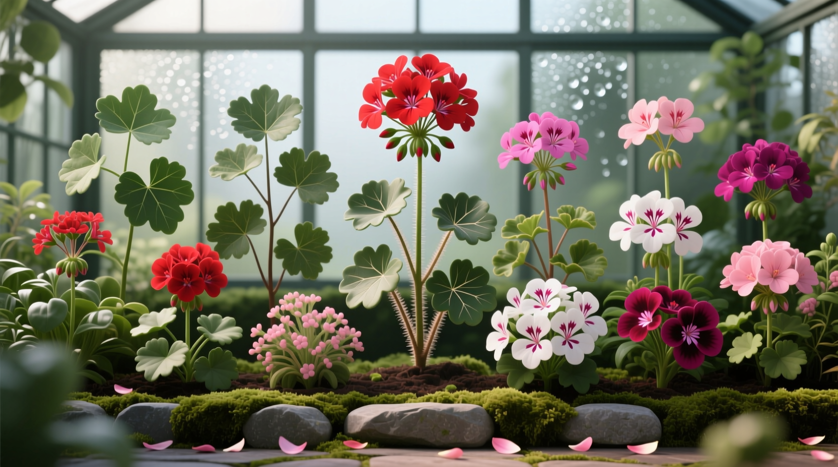 varieties of geranium plants