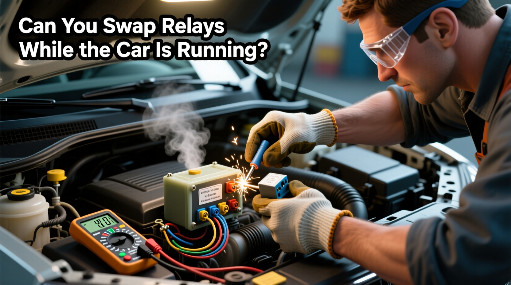 can you swap relays while the car is running