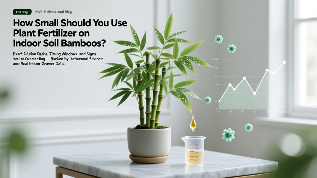 Indoor Bamboo Fertilizer: Exact Dosage & Signs of Overfeed