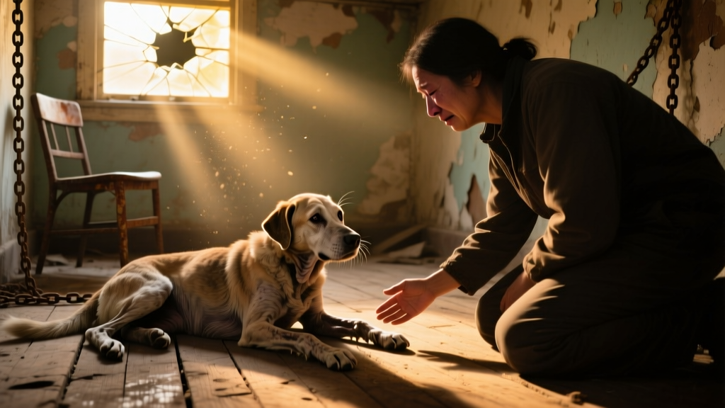 Story of Senior Dog’s Rescue After Being Locked in Basement for 10 Years Has People Sobbing