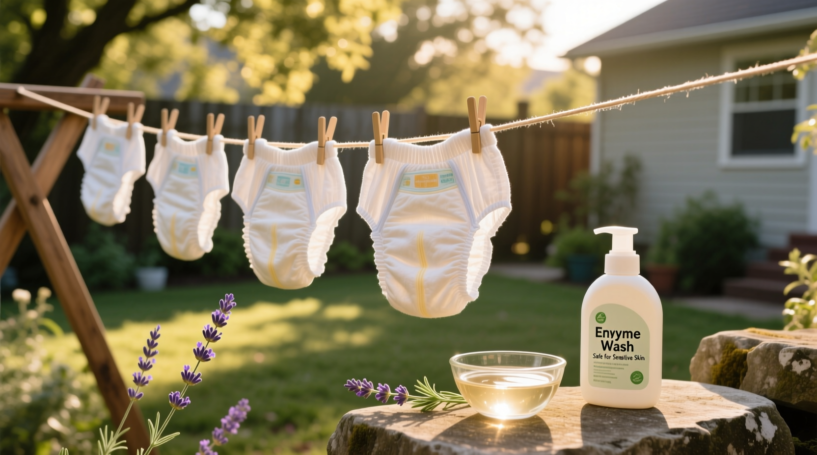 cloth diaper deodorizing without irritation