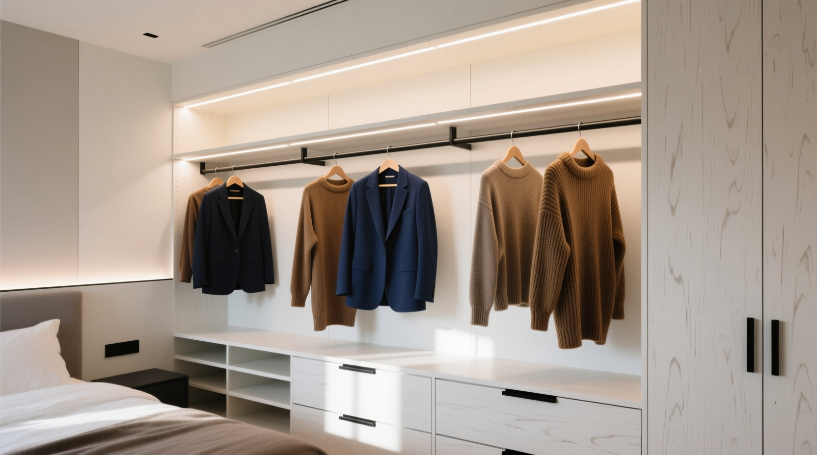closet lighting for true color matching