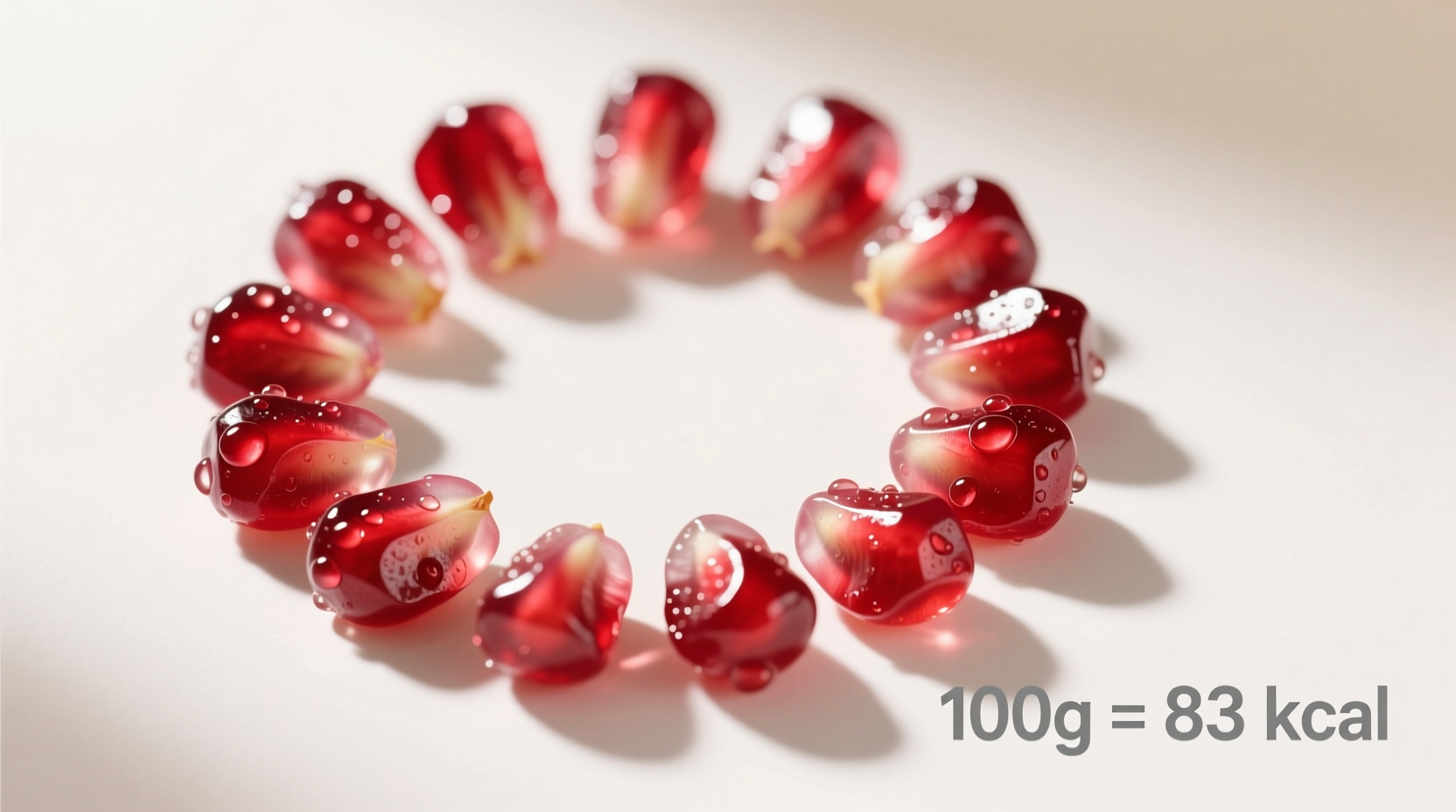 calories in pomegranate seeds