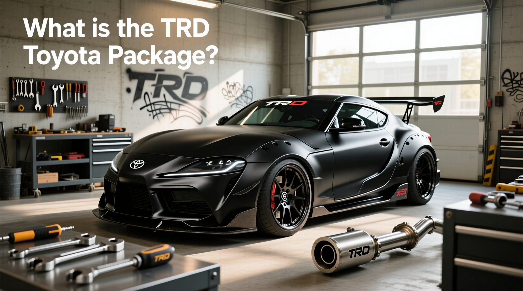 Toyota TRD body kit with flared fenders and front skid plate