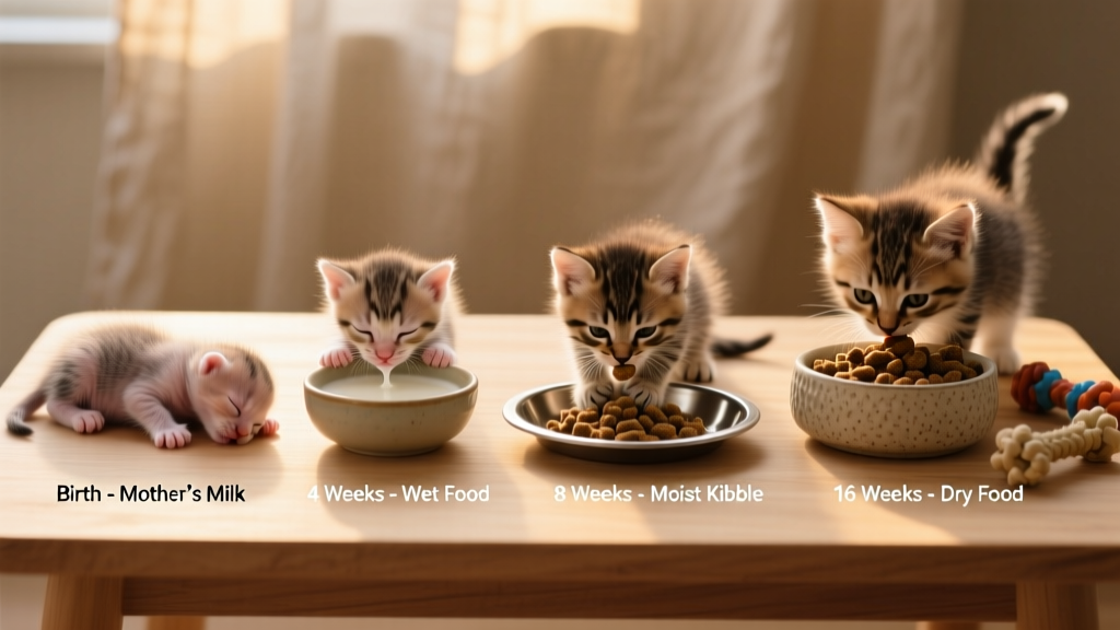 What to Feed Kittens From Birth to Adulthood