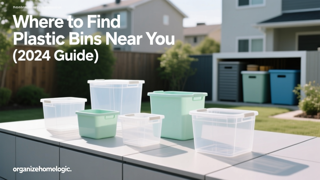 Where to Find Plastic Bins Near You (2024 Guide)