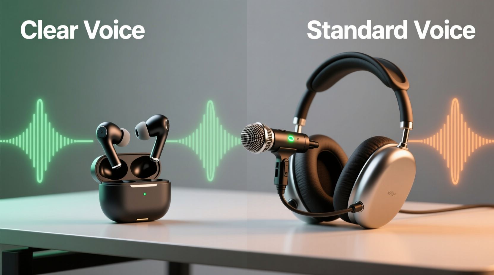 wireless earbuds with mic vs headset which gives clearer call quality