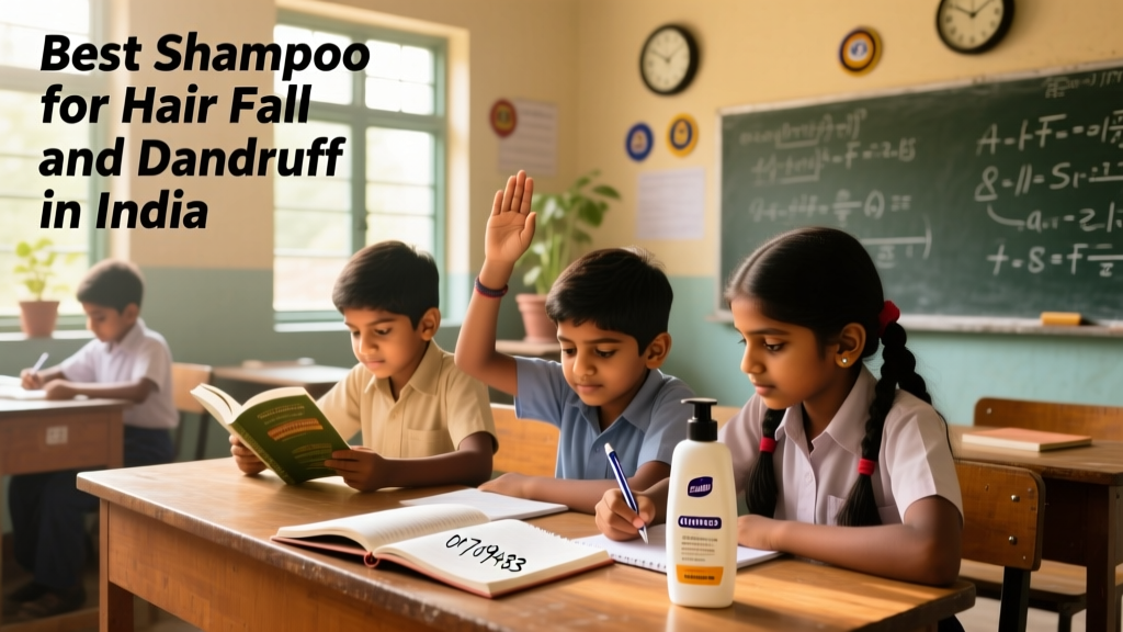 Best Shampoo for Hair Fall and Dandruff in India: Evidence-Based Recommendations for Children and Adolescents