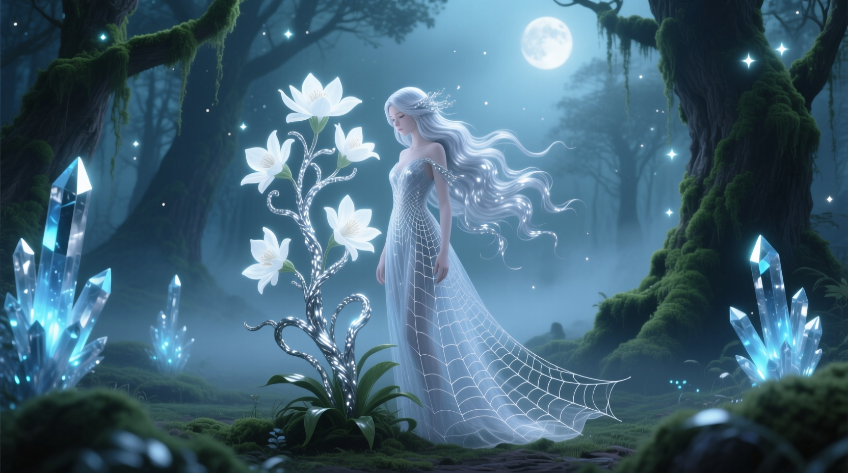 silver lady plant