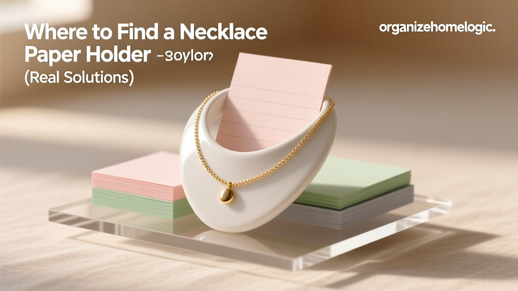 Where to Find a Necklace Paper Holder (Real Solutions)