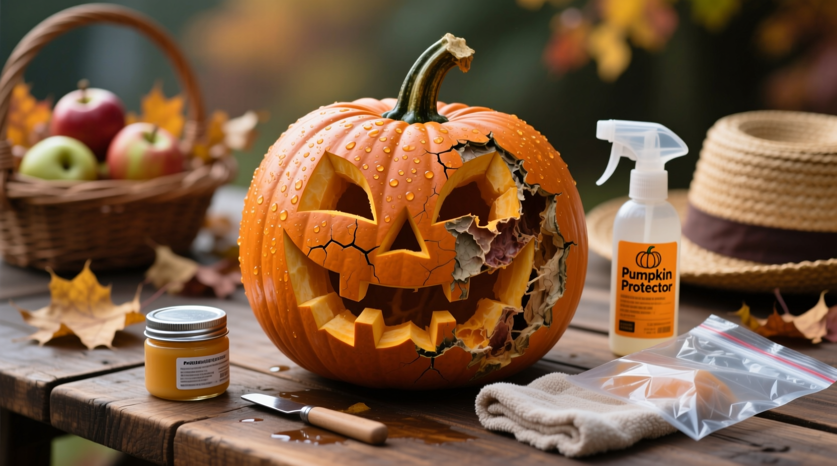 how to stop pumpkin rotting