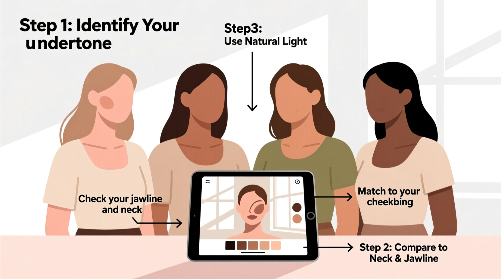 how to pick the right foundation shade when shopping online without samples