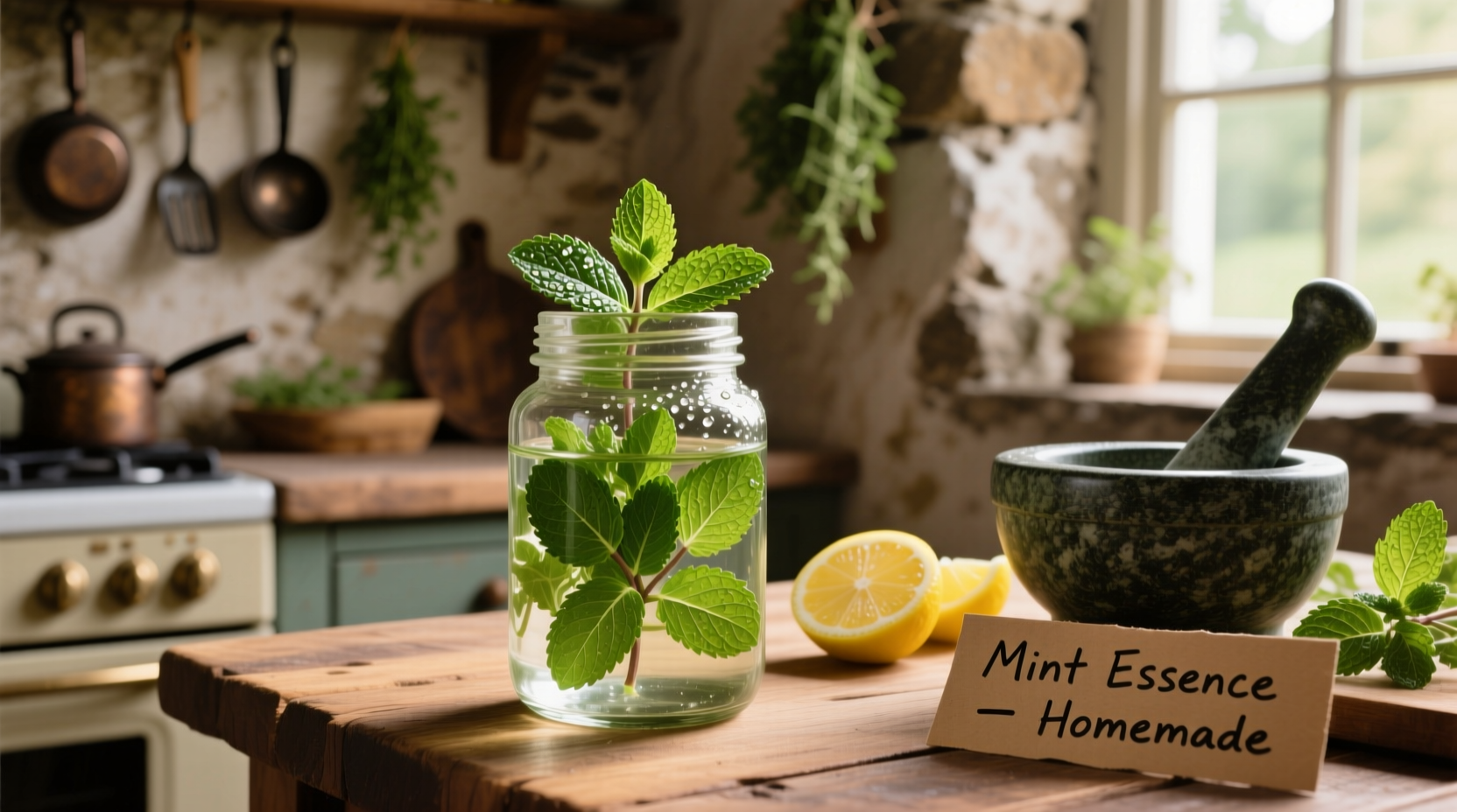 DIY Mint Essence in 3 Steps | TheHomeSprouts
