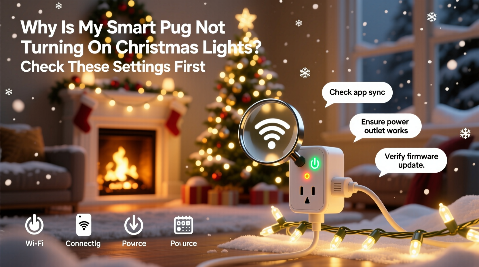why is my smart plug not turning on christmas lights check these settings first