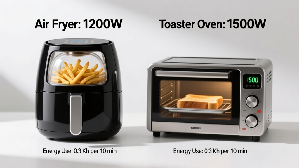 Air Fryer vs Toaster Oven Energy Use: Real Numbers