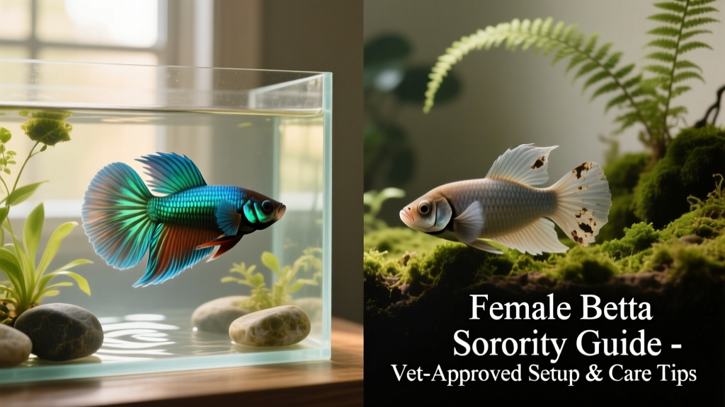 Side-by-side comparison showing healthy female bettas with intact, flowing fins versus stressed or injured individuals with clamped fins and visible damage