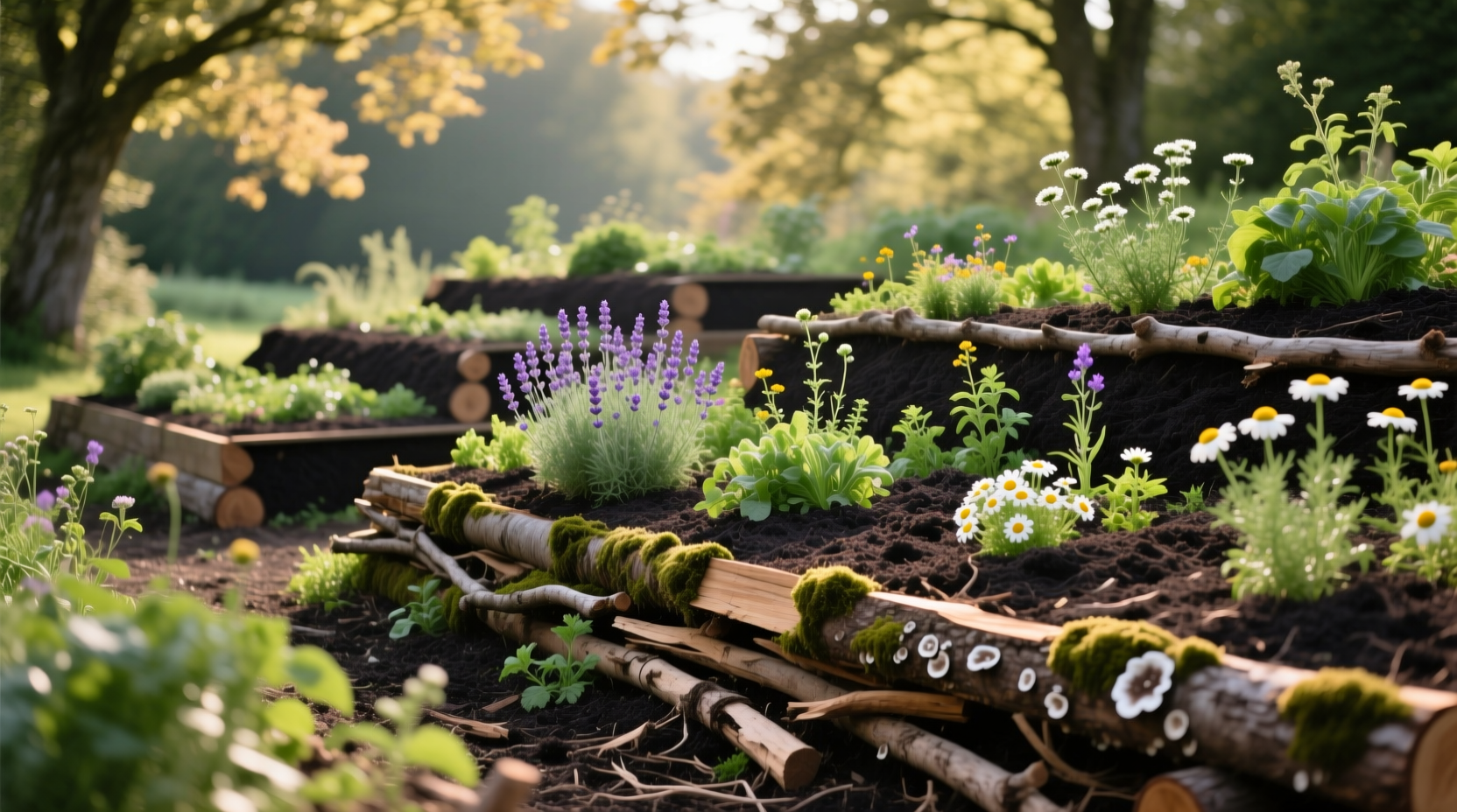 build hugelkultur beds
