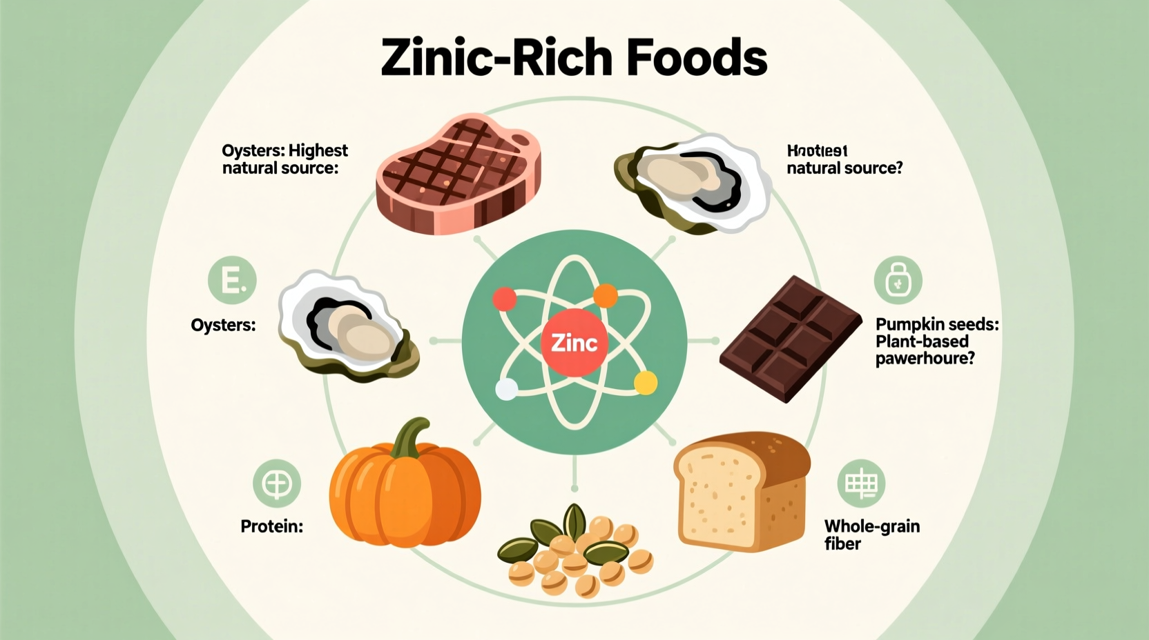 zinc in what foods