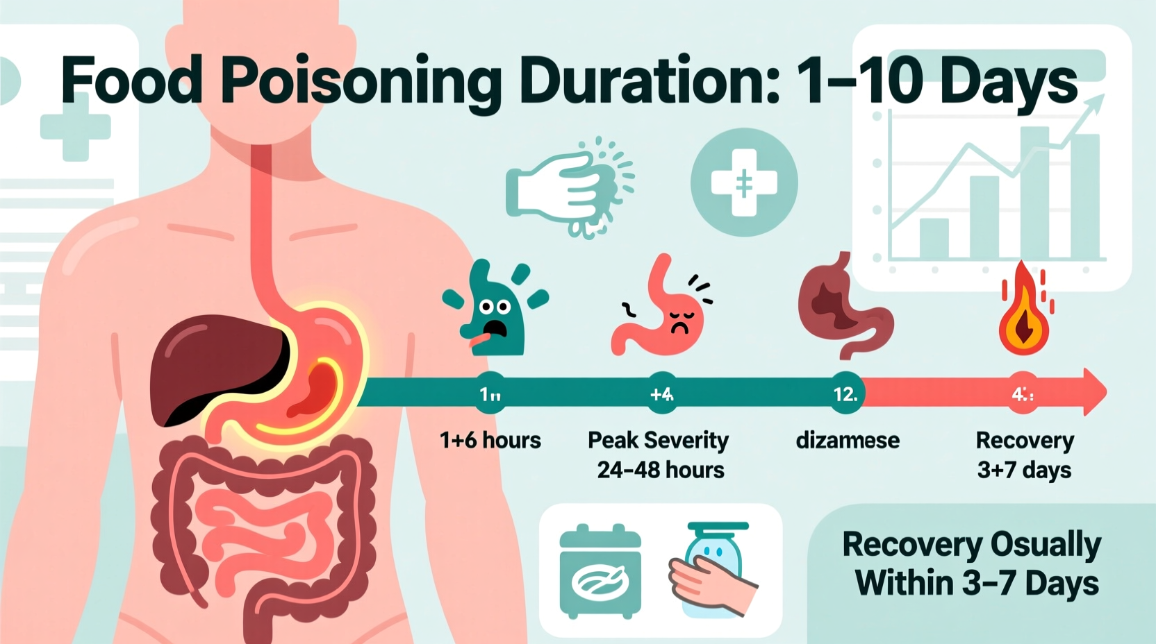how long does food poising last