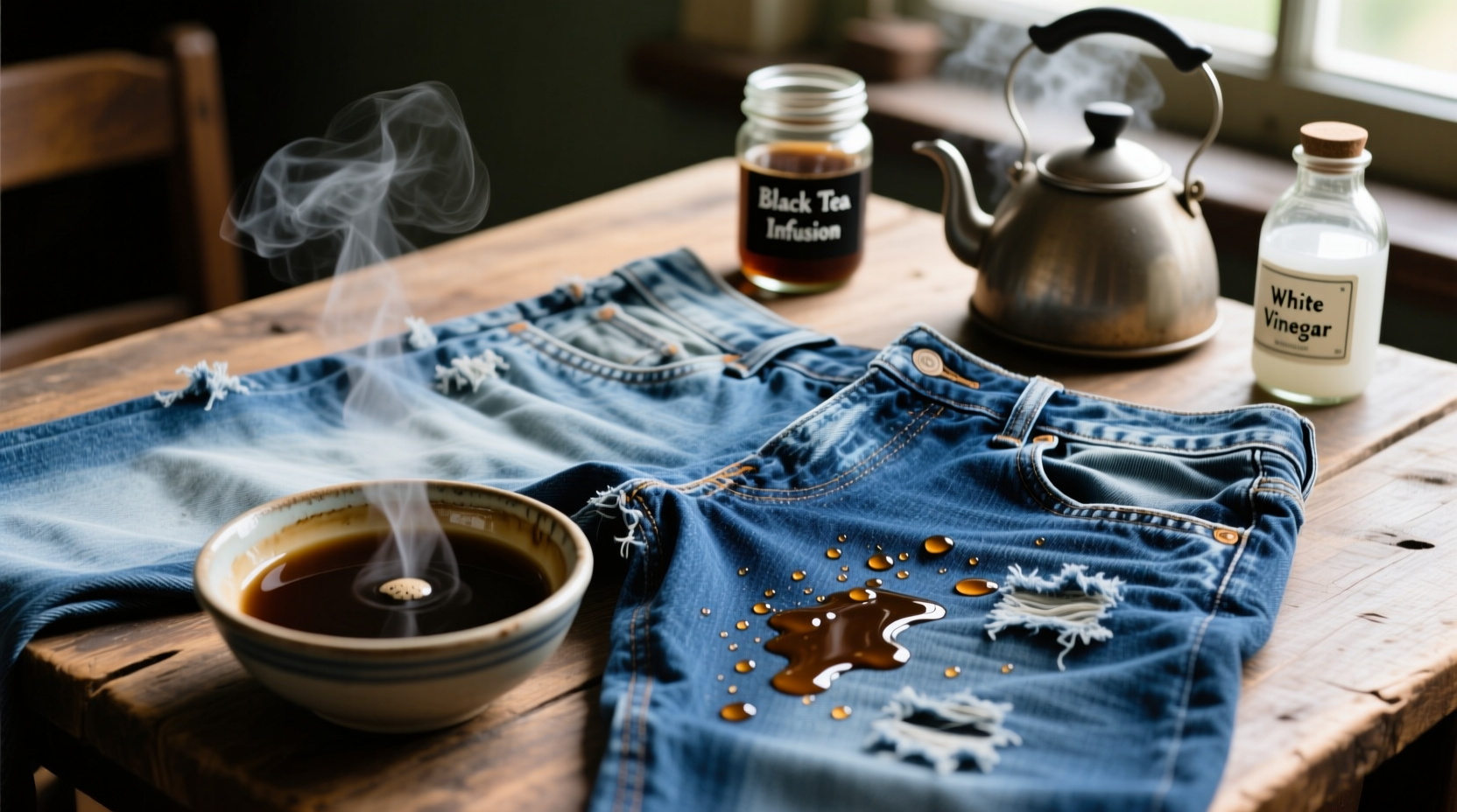 how to revive faded denim jeans without dye