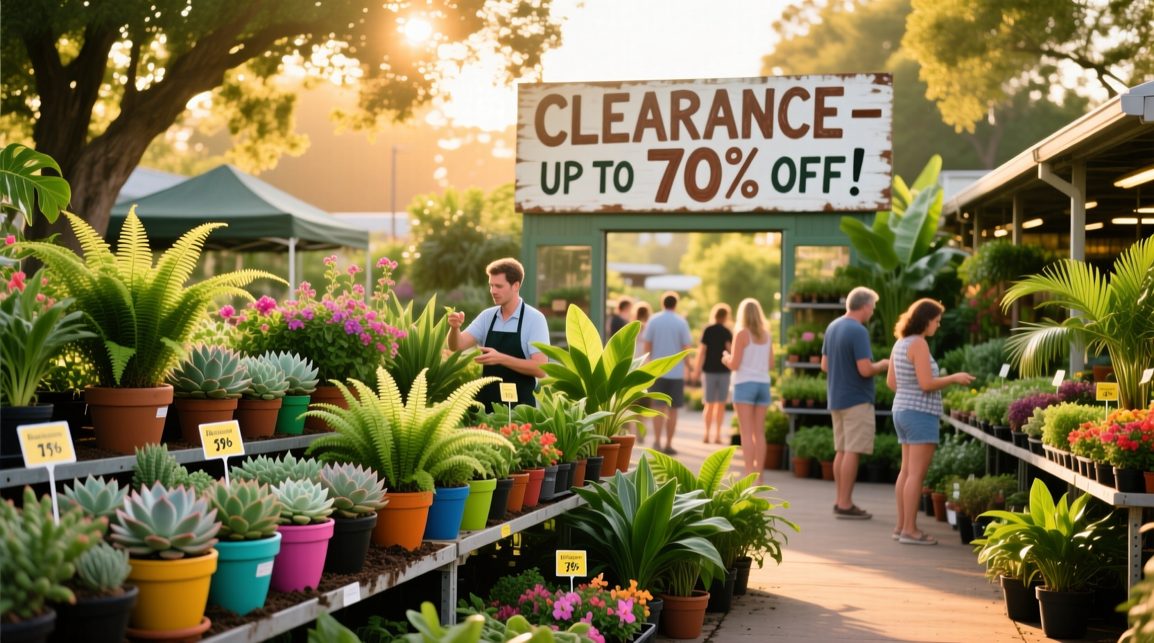 how to shop the plant nursery clearance