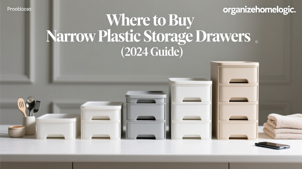 Where to Buy Narrow Plastic Storage Drawers (2024 Guide)
