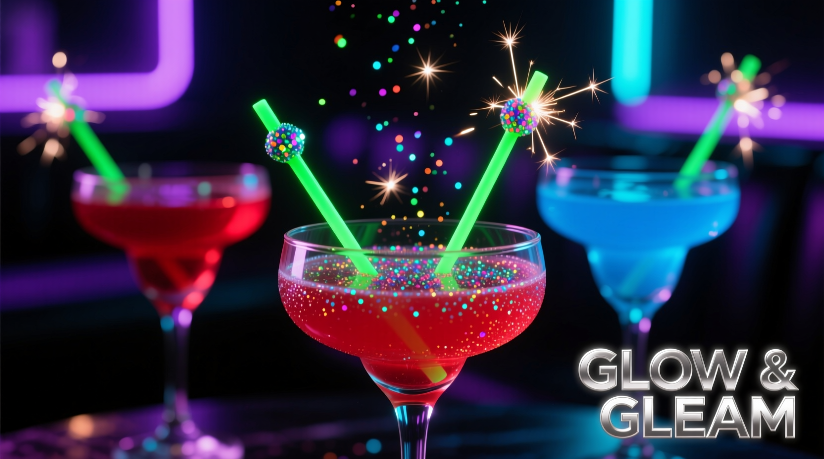 glow-in-the-dark cocktail picks vs edible glitter which elevates party drinks