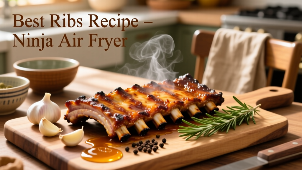 Best Ribs Recipe for Ninja Air Fryer (Crispy & Tender!)