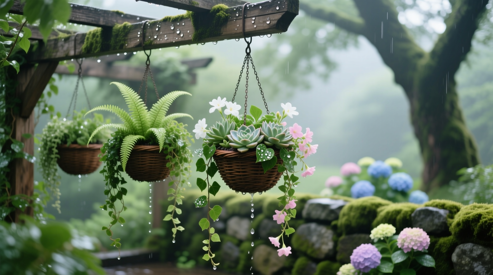 water hanging baskets