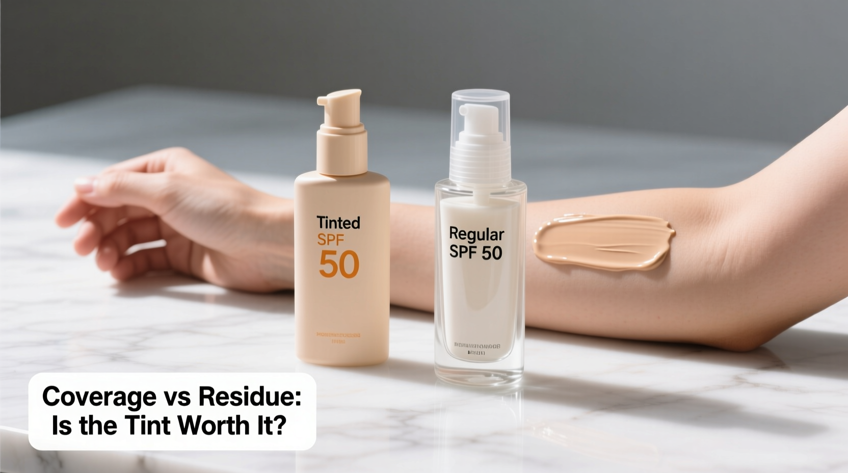 tinted sunscreen vs regular spf is coverage worth the potential residue