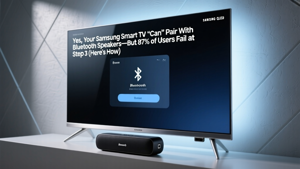 Samsung TV Bluetooth Speaker Pairing Guide (2026)