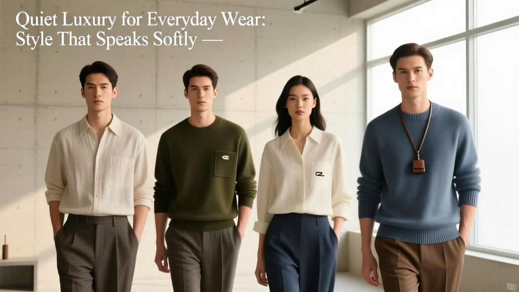 Quiet Luxury for Everyday Wear: Style That Speaks Softly