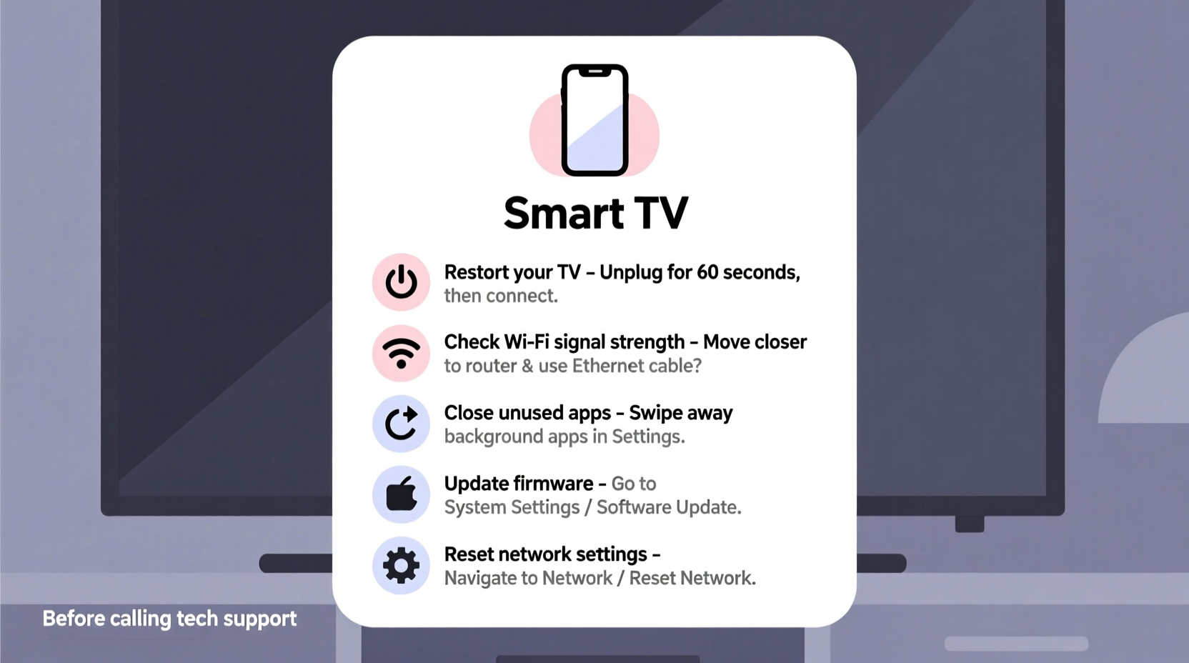 why is my smart tv lagging simple fixes before you call tech support