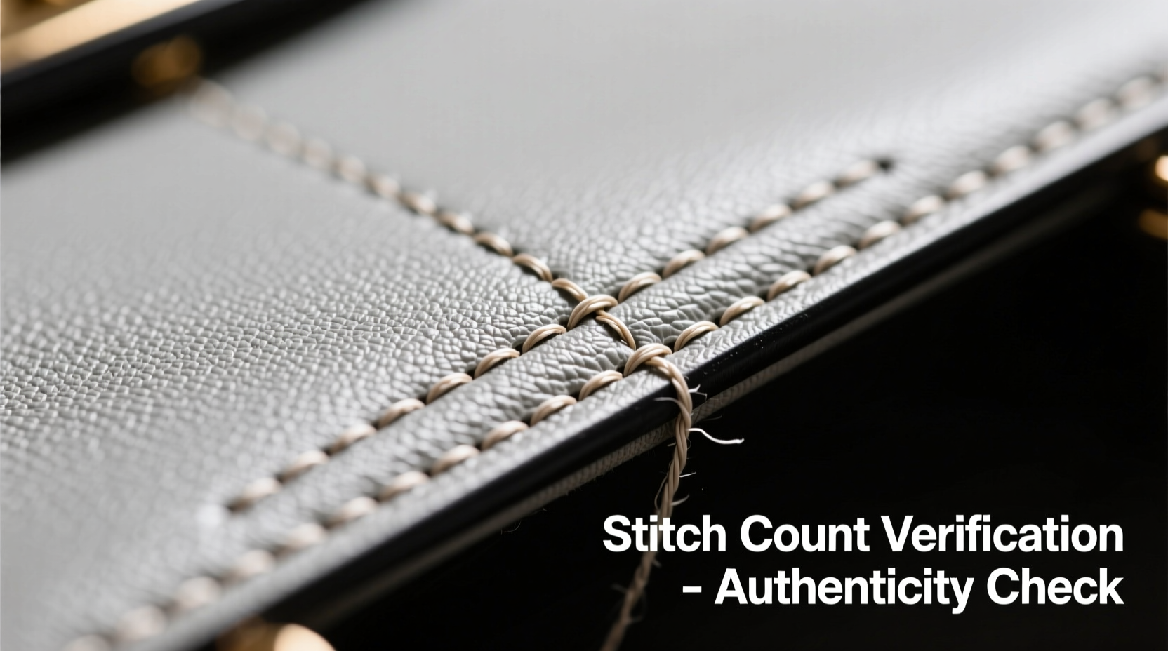 verify if a designer bag is real using the stitch count method