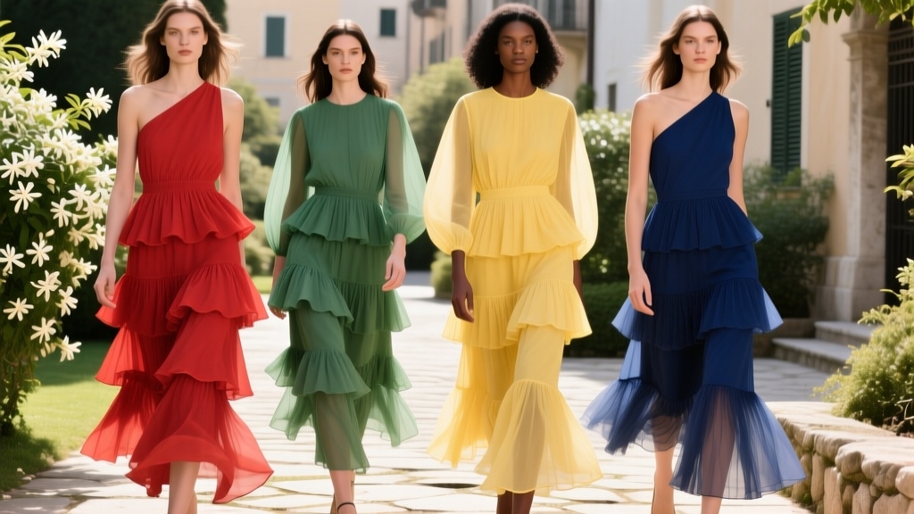 Tiered Midi Dresses: The 2024 Trend That Won’t Fade