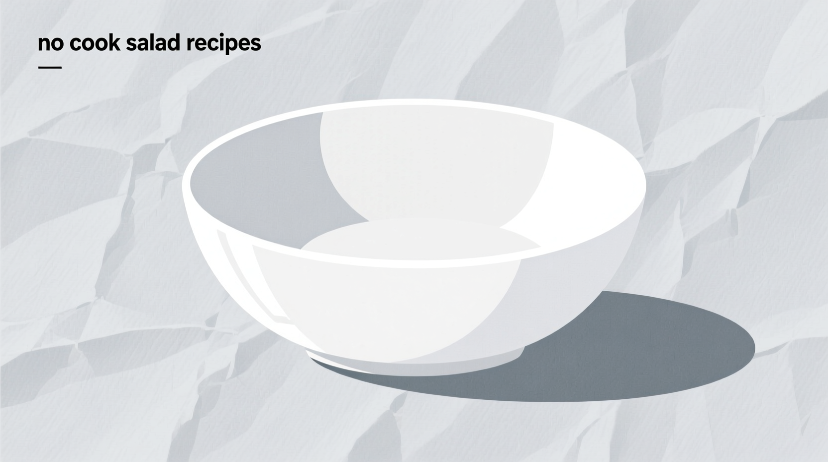 no cook salad recipes