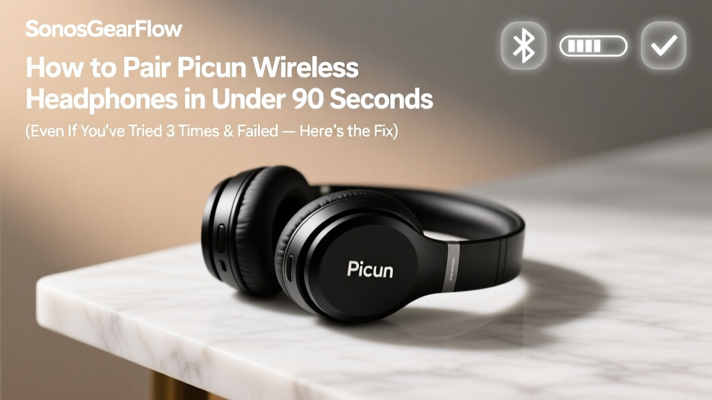 Picun Wireless Headphones Pairing Guide (2026)