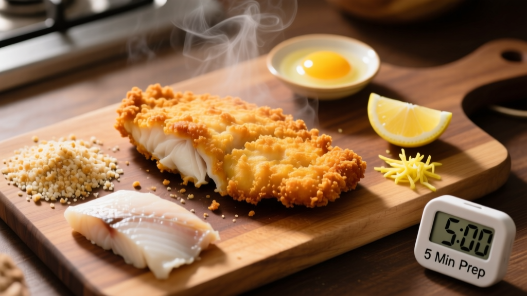 Crispy Breaded Cod in Air Fryer (5-Min Prep!)