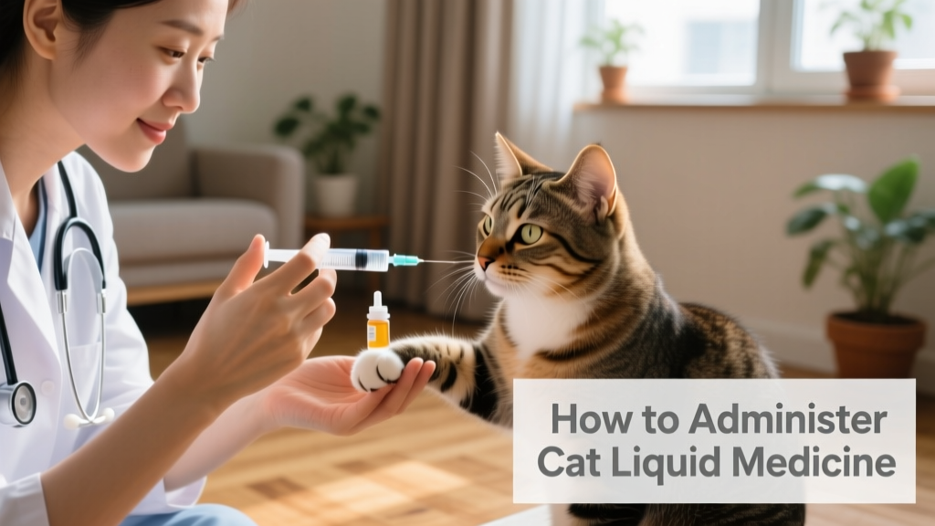 How to Give a Cat Liquid Medicine