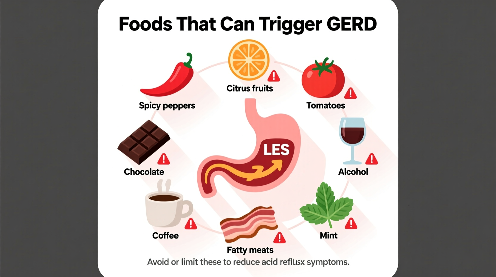 What Foods Cause GERD: Top Triggers & Alternatives