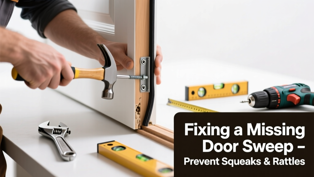 Fixing a Missing Door Sweep Causing Squeaking or Rattling