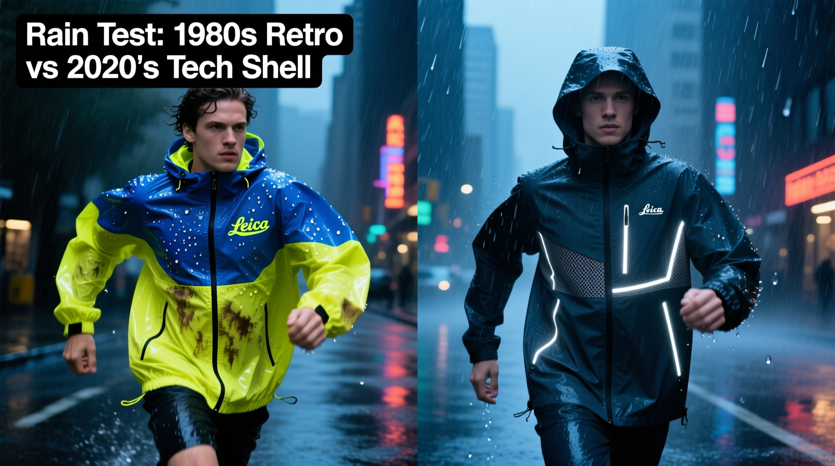 retro windbreaker vs modern technical shell which performs better in rain
