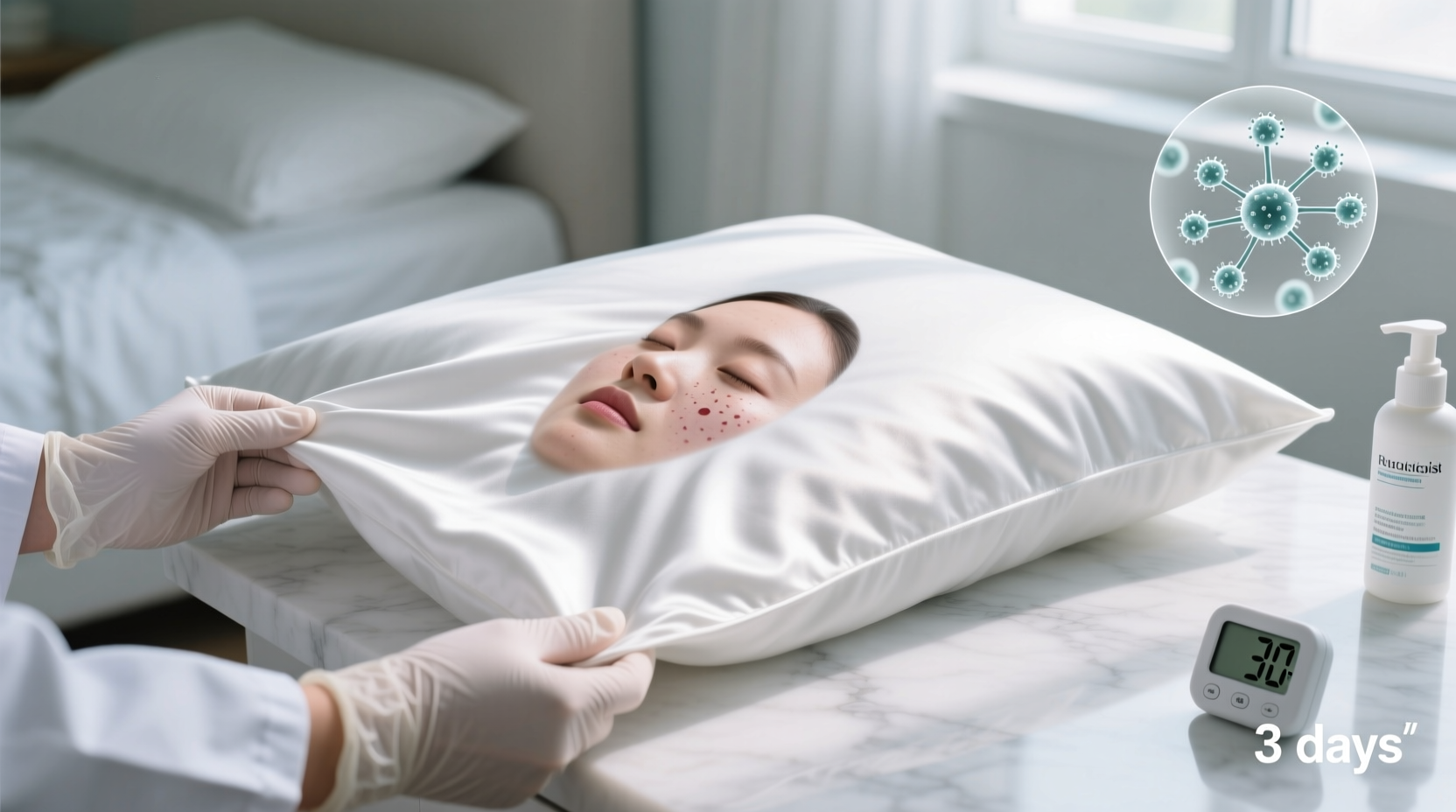 silk pillowcase washing frequency what dermatologists say